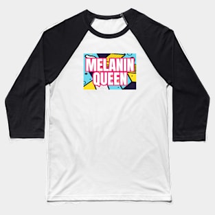 90s Hip Hop Party Melanin Queen CVute Afro American Woman Black History Baseball T-Shirt